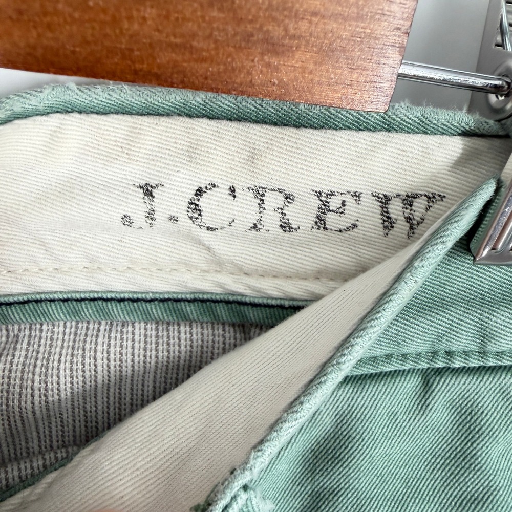 J.Crew Mens Broken-In Chino Shorts Sage Green Marlin Embroidered Size 34 Regular - Picture 6 of 11